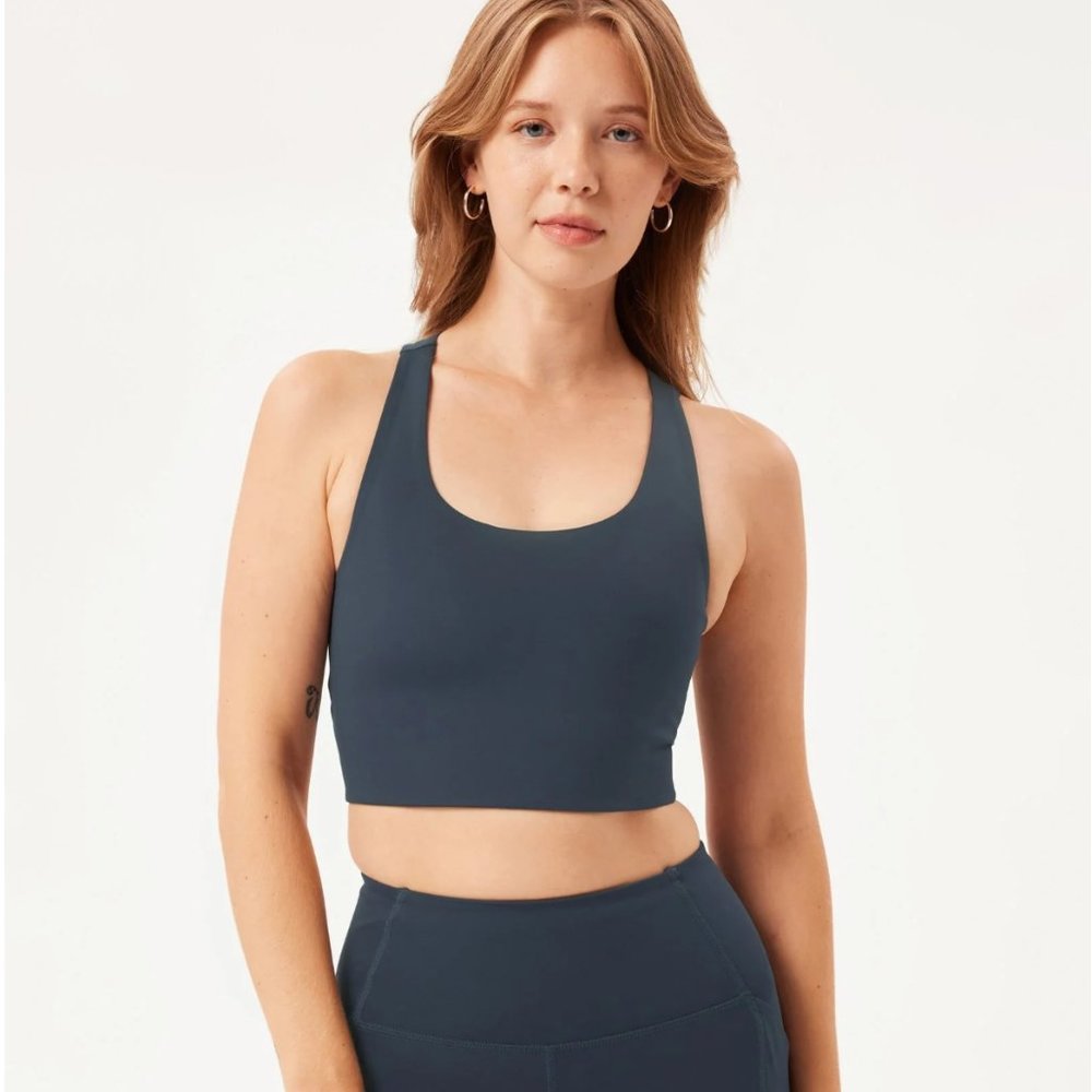 Girlfriend Collective Midnight Paloma Racerback Bra